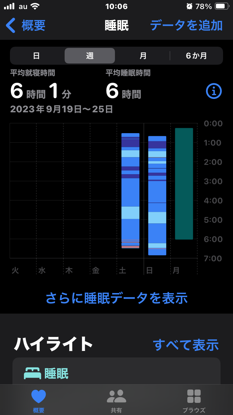 セール ヘルスーター時計 睡眠の記録がされない